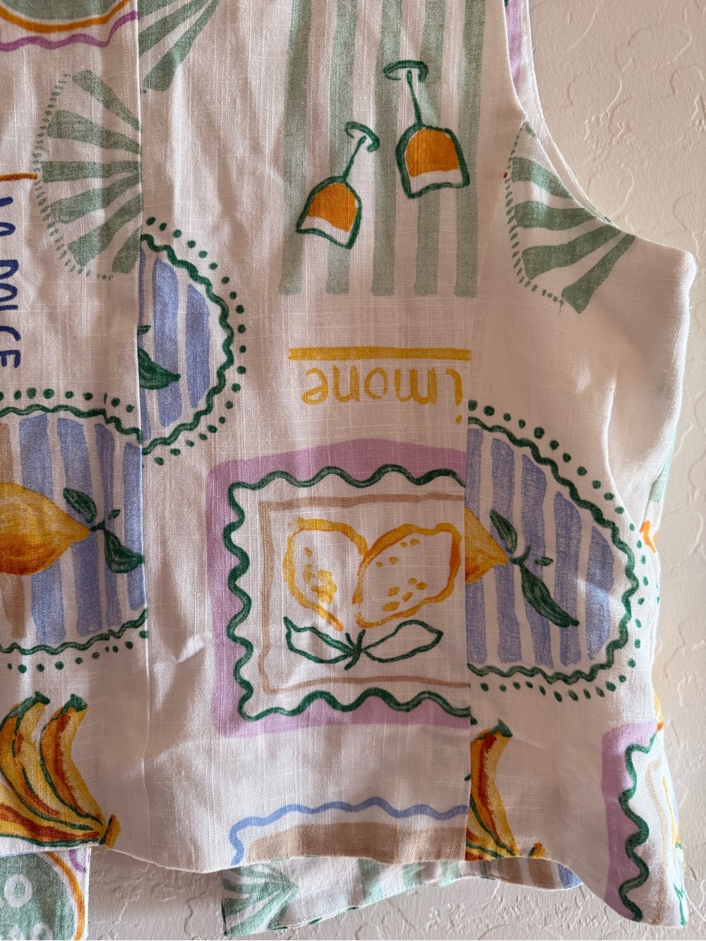 Paper Heart, large, linen blend vest - Picture 11 of 13